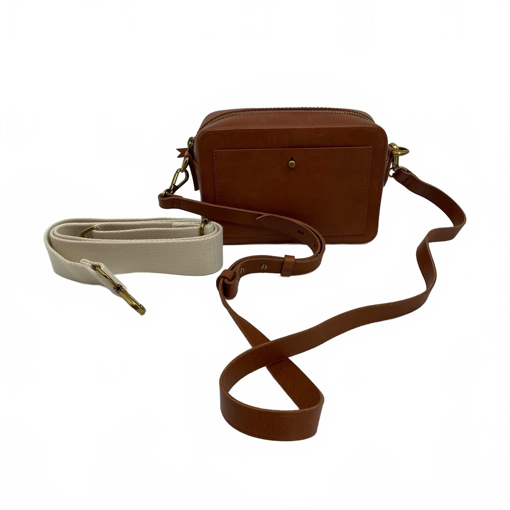 Madewell Crossbody Bag Camera Bag OS | Women's Brown Leather